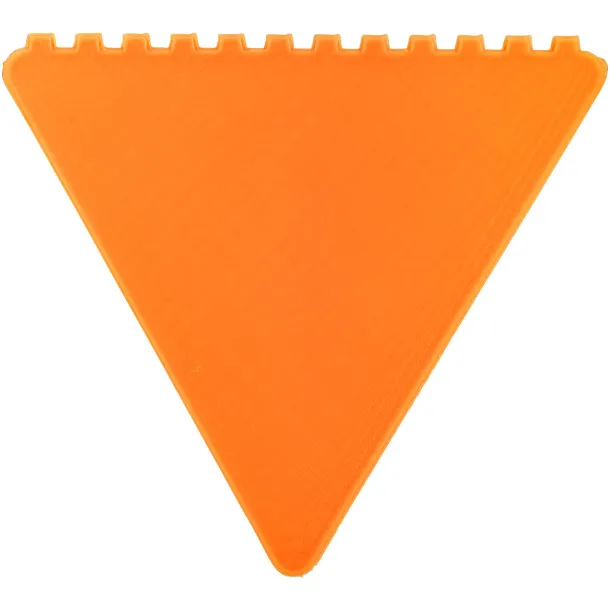 Frosty 2.0 triangular recycled plastic ice scraper - Unbranded Orange