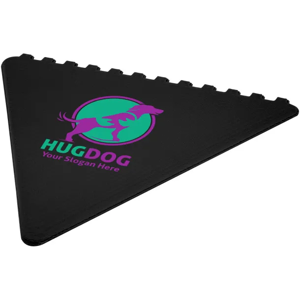 Frosty 2.0 triangular recycled plastic ice scraper Crna
