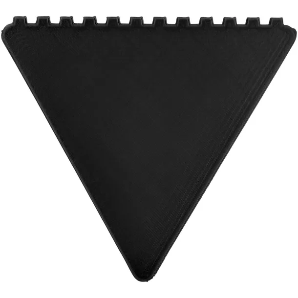 Frosty 2.0 triangular recycled plastic ice scraper - Unbranded Solid black