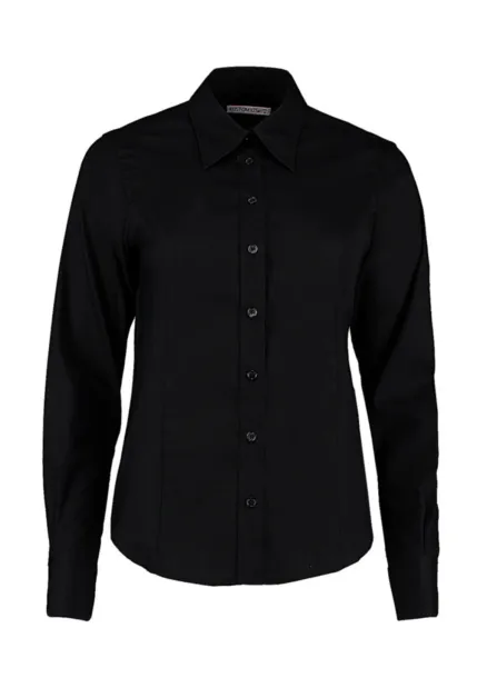  Women's Tailored Fit Premium Oxford Shirt - Kustom Kit Black