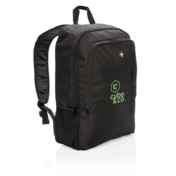  Swiss Peak 17" business laptop backpack - Swiss Peak Black 