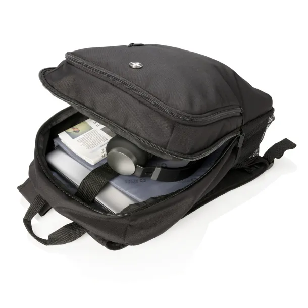  Swiss Peak poslovni ruksak za laptop, 17" - Swiss Peak Crna