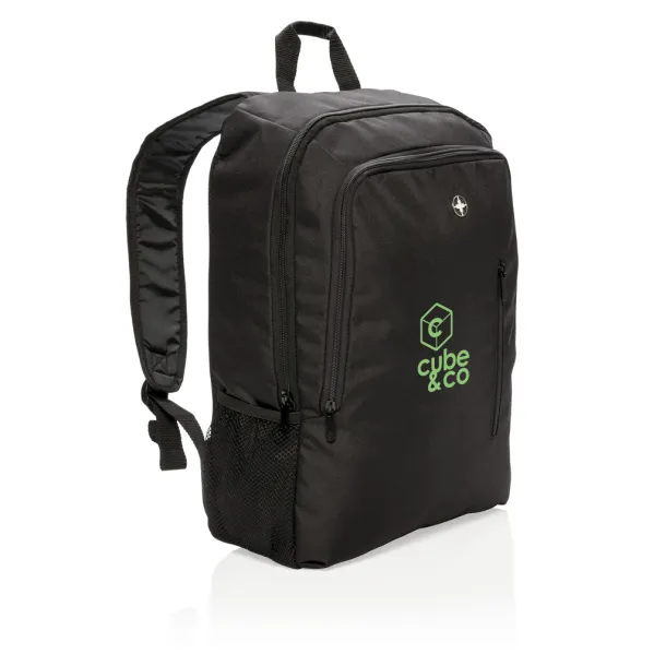  Swiss Peak poslovni ruksak za laptop, 17" - Swiss Peak Crna