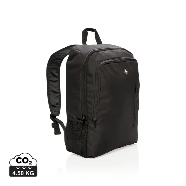 Swiss Peak poslovni ruksak za laptop, 17" - Swiss Peak Crna