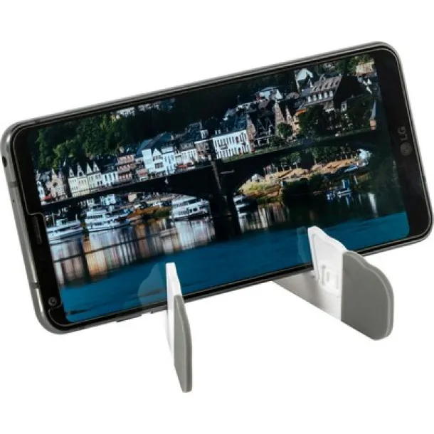  Foldable mobile phone stand also for tablets white