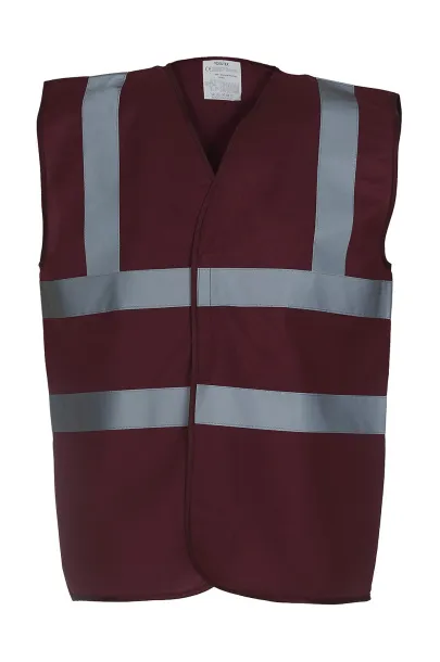  Fluo 2 Band+Brace Waistcoat - Yoko Maroon