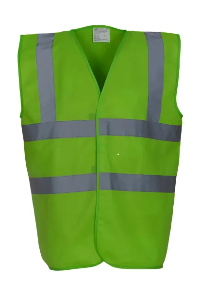  Fluo 2 Band+Brace Waistcoat - Yoko Lime