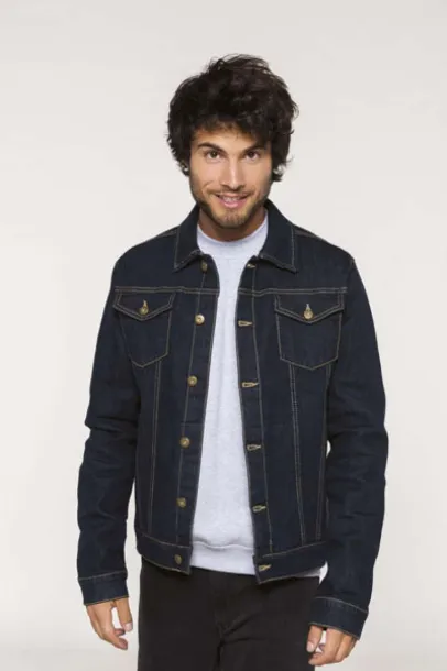  MEN'S UNLINED DENIM JACKET - Kariban Blue Rinse