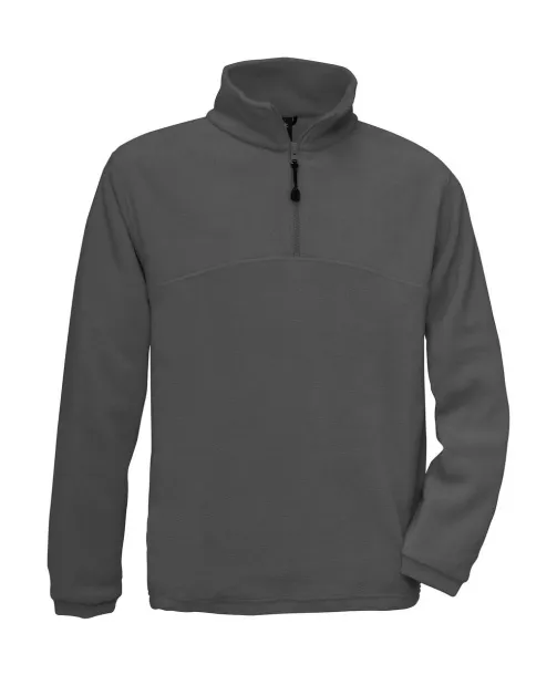  Muška flis majica s 1/4 patentnim zatvaračem, 300 g/m² - B&C Outerwear Ugljen