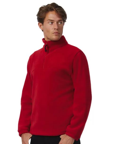 Muška flis majica s 1/4 patentnim zatvaračem, 300 g/m² - B&C Outerwear