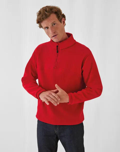  Muška flis majica s 1/4 patentnim zatvaračem, 300 g/m² - B&C Outerwear