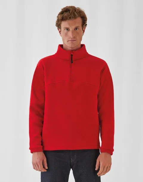  Muška flis majica s 1/4 patentnim zatvaračem, 300 g/m² - B&C Outerwear