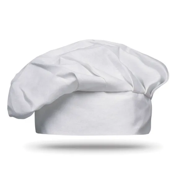 CHEF Cotton chef hat 130 gsm White