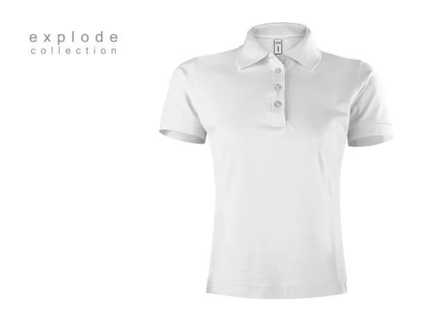 TOP GUN LADY Ženska polo majica, 210g/m2 - EXPLODE Bijela