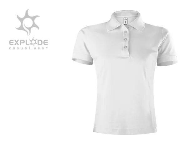 TOP GUN LADY Ženska polo majica, 210g/m2 - EXPLODE Bijela