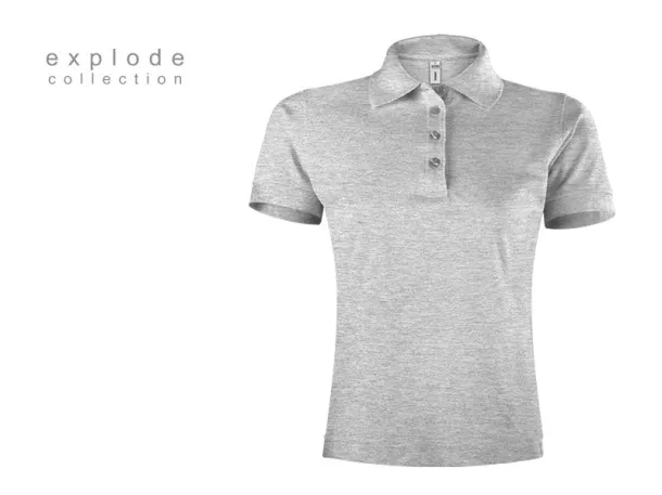 TOP GUN LADY Ženska polo majica, 210g/m2 - EXPLODE Pepeljasto siva