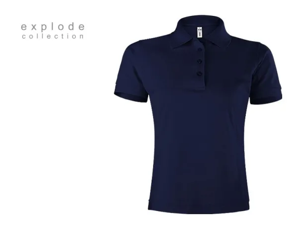 TOP GUN LADY women’s polo shirt - EXPLODE Blue