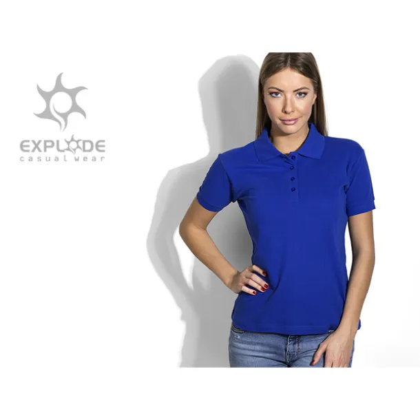 TOP GUN LADY Ženska polo majica, 210g/m2 - EXPLODE Kraljevsko plava