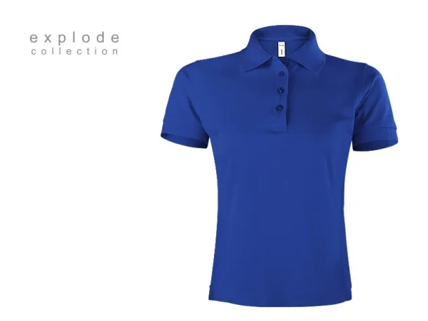 TOP GUN LADY women’s polo shirt - EXPLODE Royal blue