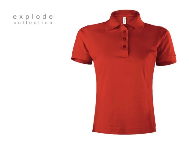 TOP GUN LADY women’s polo shirt - EXPLODE Red