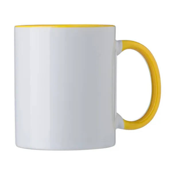  Ceramic mug 300 ml Žuta