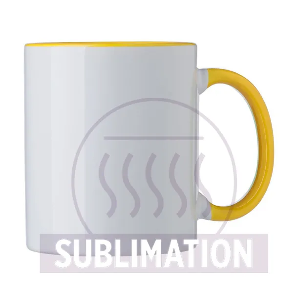  Ceramic mug 300 ml Žuta