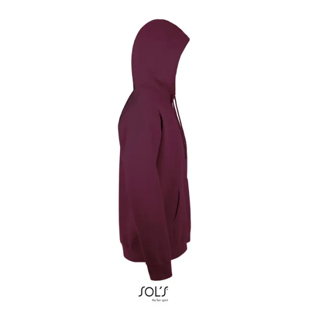 SNAKE HOOD SWEATER-280g Burgundy