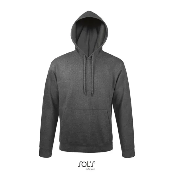 SNAKE HOOD SWEATER-280g charcoal melange