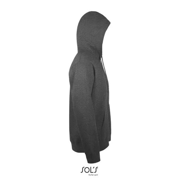 SNAKE HOOD SWEATER-280g charcoal melange