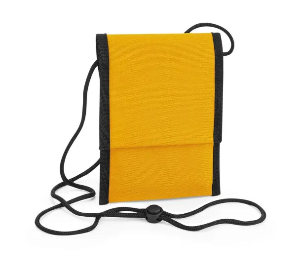  Recycled Cross Body Pouch - Bagbase Mustard