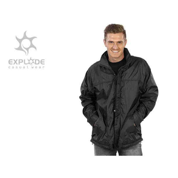 RESORT windbreaker with lining - EXPLODE Black