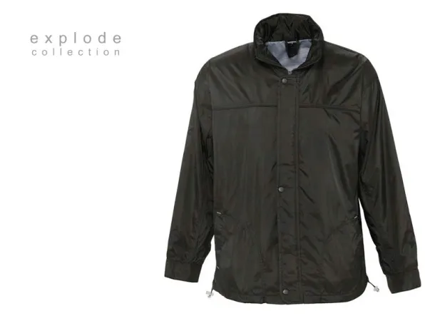 RESORT windbreaker with lining - EXPLODE Black