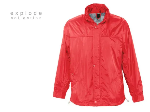 RESORT windbreaker with lining - EXPLODE Red