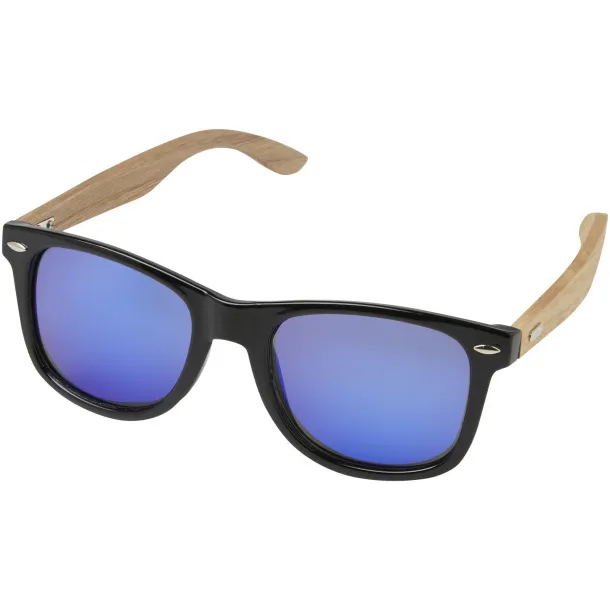 Hiru rPET/wood mirrored polarized sunglasses in gift box - Avenue Wood