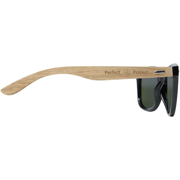 Hiru rPET/wood mirrored polarized sunglasses in gift box - Avenue Wood