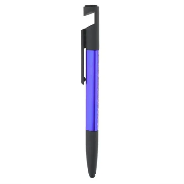  Multifunctional tool, ball pen, screen cleaner, ruler, phone stand, touch pen, screwdrivers navy blue