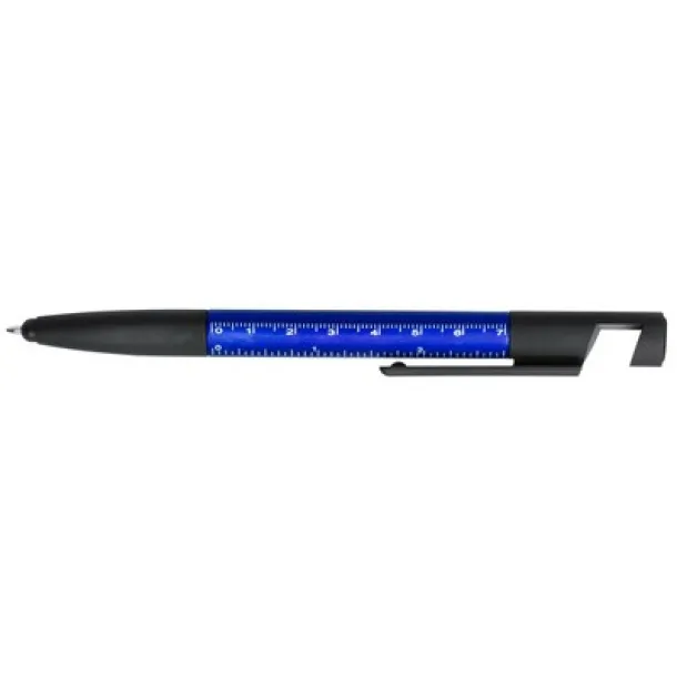  Multifunctional tool, ball pen, screen cleaner, ruler, phone stand, touch pen, screwdrivers navy blue