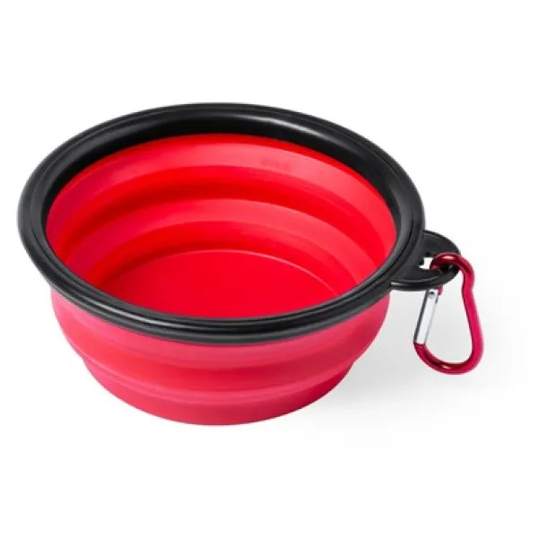  Foldable bowl for dog red