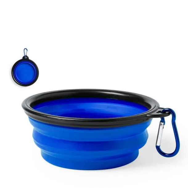  Foldable bowl for dog blue