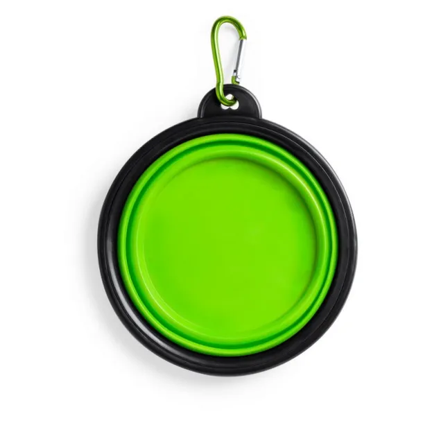  Foldable bowl for dog light green