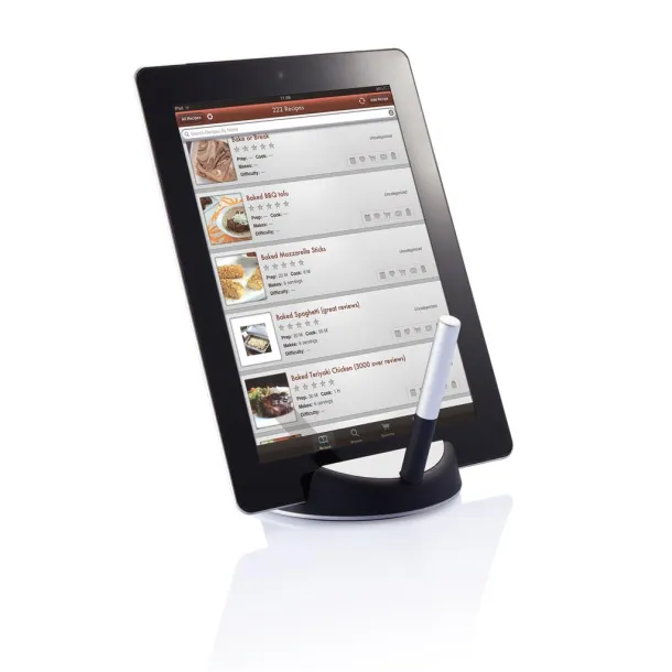  Chef tablet stand with touchpen - XD Design Black Silver