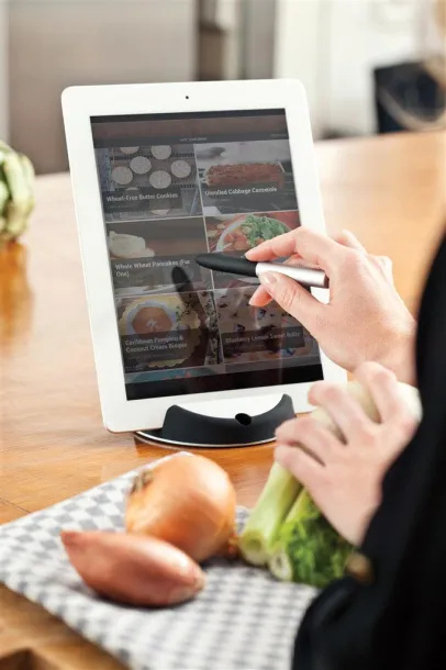  Chef tablet stand with touchpen - XD Design Black Silver