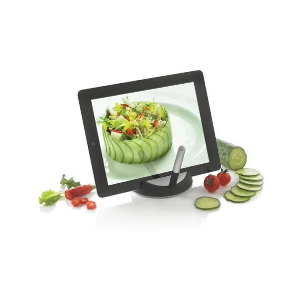  Chef tablet stand with touchpen - XD Design Black Silver