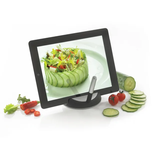  Chef tablet stand with touchpen - XD Design Black Silver