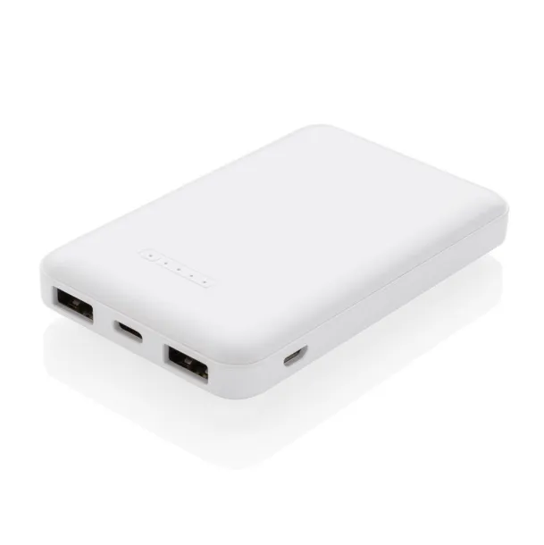  5.000 mAh prijenosna baterija s bežičnim punjačem Bijela