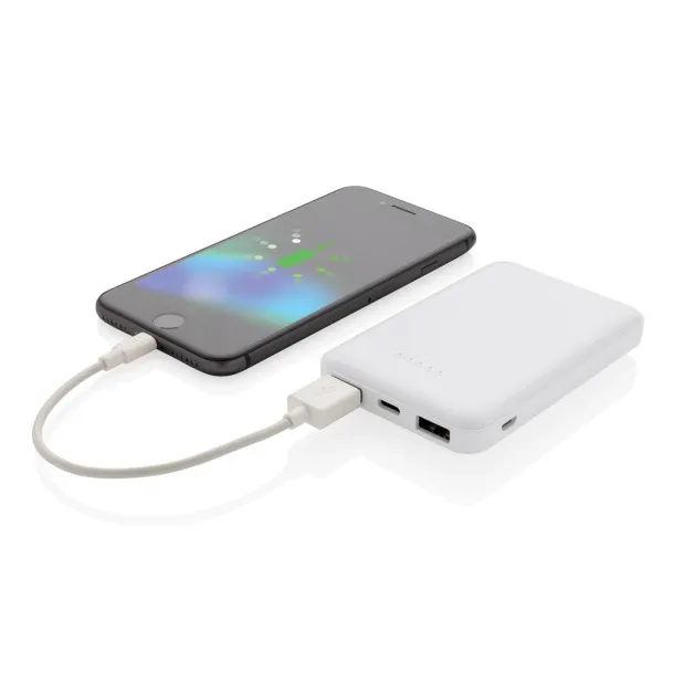  5.000 mAh prijenosna baterija s bežičnim punjačem Bijela