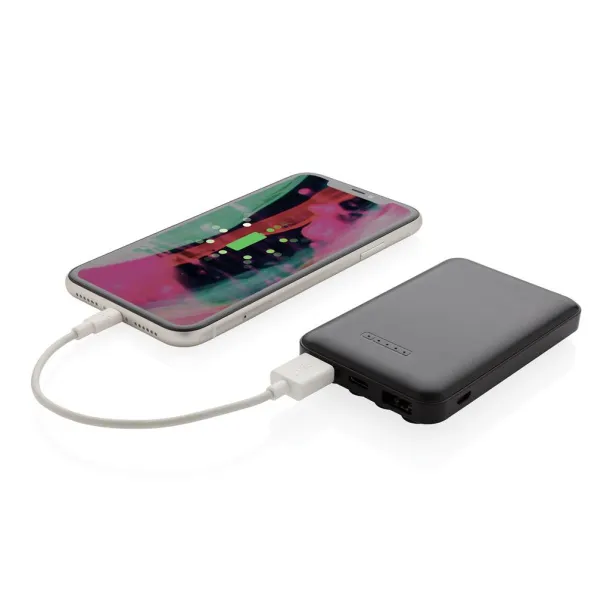  5.000 mAh prijenosna baterija s bežičnim punjačem Crna