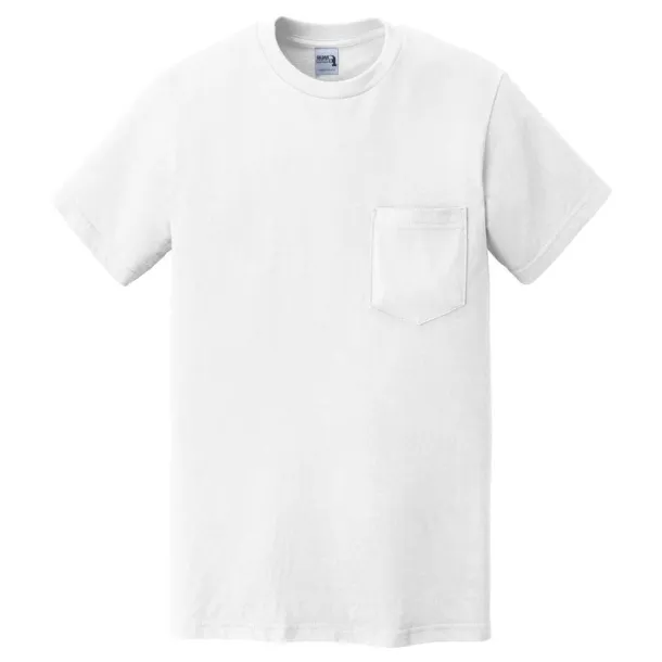  HAMMER ADULT T-SHIRT WITH POCKET - Gildan White