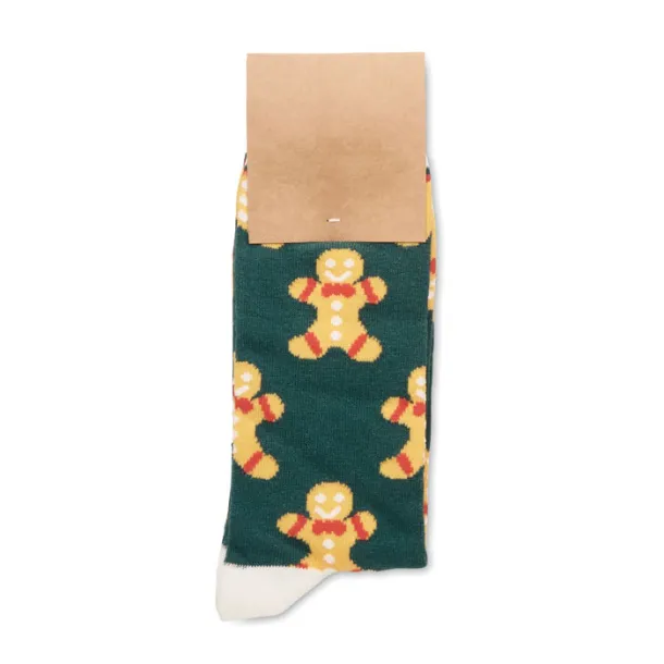 JOYFUL L Pair of Christmas socks L Yellow