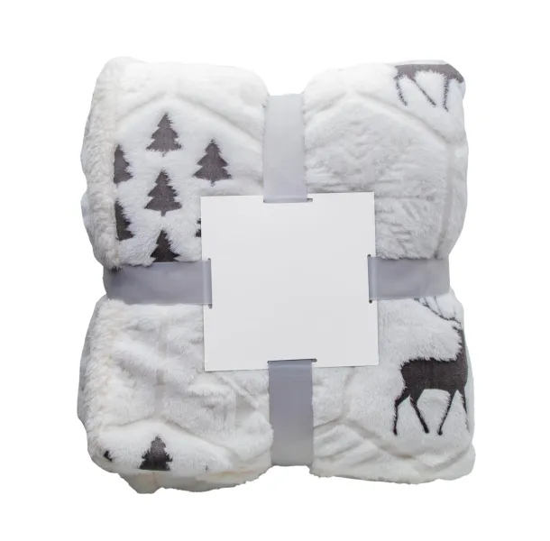 Sundborn Christmas blanket Grey White